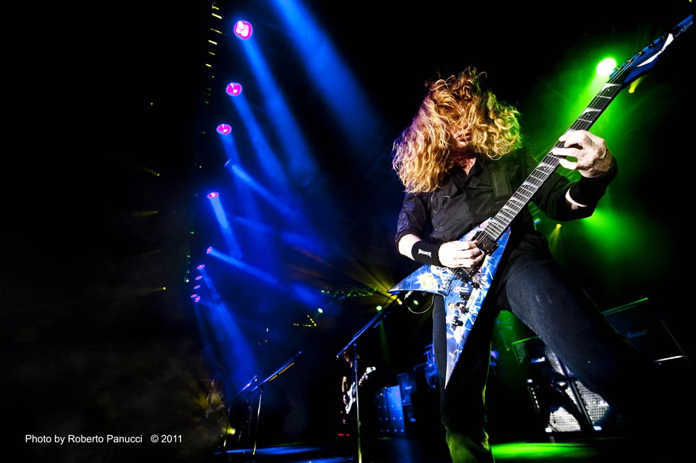 foto concerto Megadeth - Atlantico 03-04-2011 roberto panucci