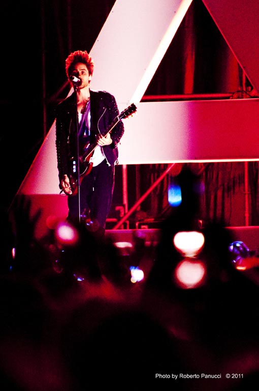 foto concerto Thirty Seconds to Mars - Jared Leto - Rock in Roma 18-06-2011