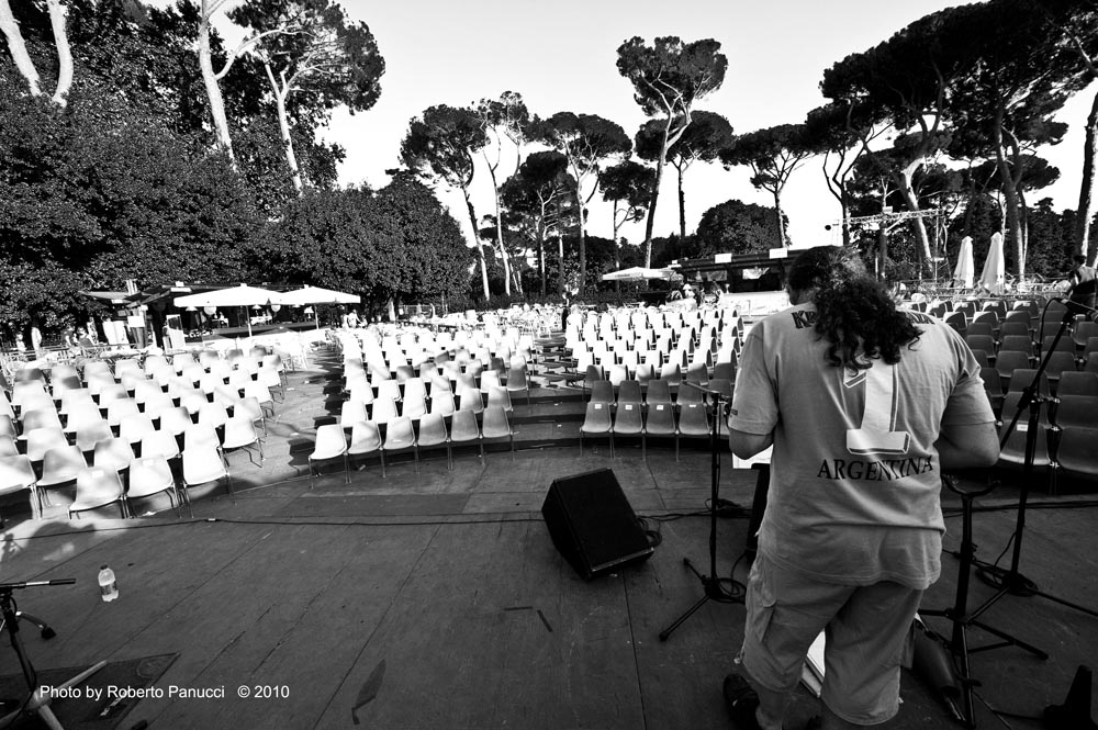 foto concerto Aires Tango - Sound Check - Villa Celimontana Jazz Festival 15-08-2010