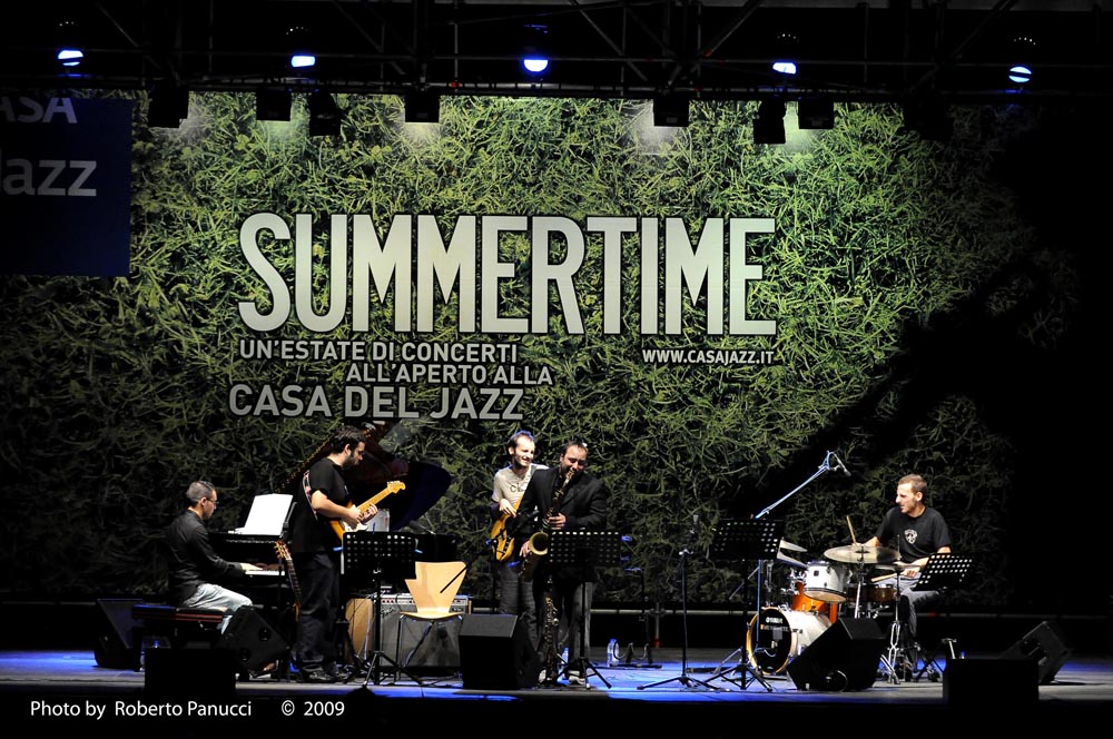 foto concerto Mario Nappi Quintet - Casa del Jazz 29-07-2009