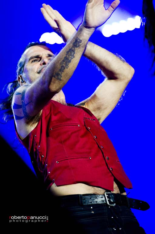 foto concerto Litfiba - Piero Pelù - Rock in Roma 28-07-2012
