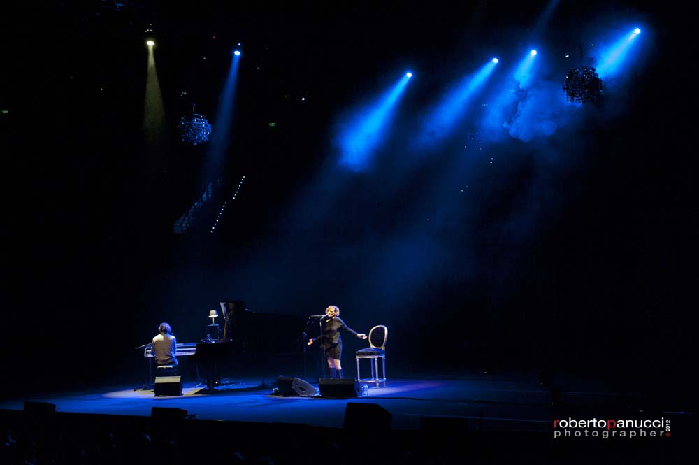 foto concerto Irene Grandi - Stefano Bollani - Auditorium Parco della Musica 25-11-2012