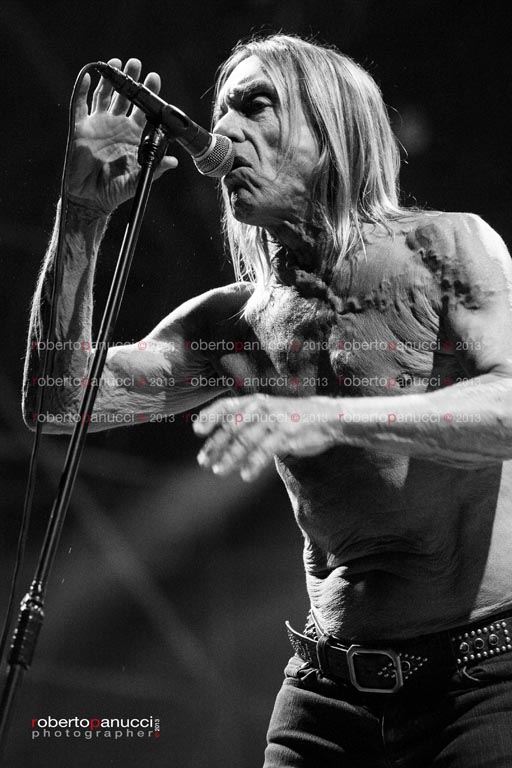 iggy pop foto concerto Iggy and The Stooges - Rock in Roma 04-07-2013