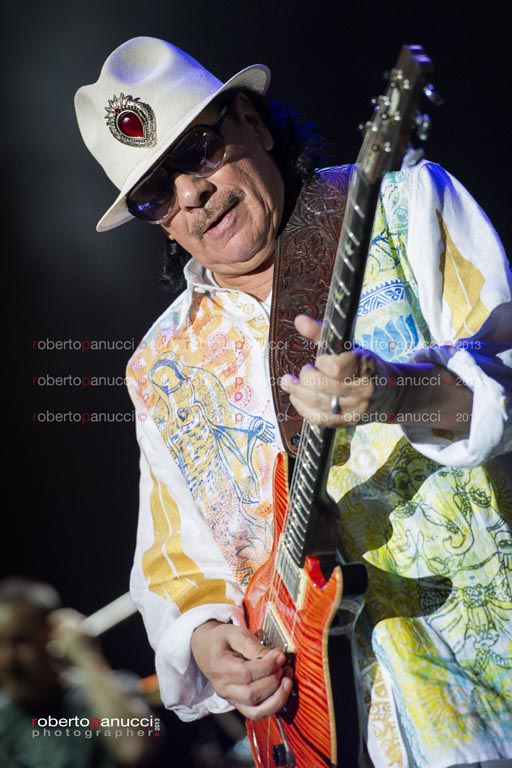 foto concerto Carlos Santana - Centrale del Tennis 27-07-2013