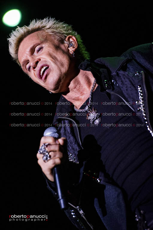 foto concerto Billy Idol - Rock in Roma 09-06-2014