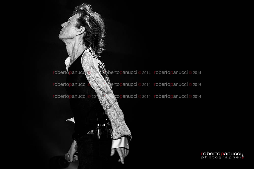 foto concerto The Rolling Stones - Circo Massimo 22-06-2014 Mick Jagger, Keith Richards, Ronnie Wood Charlie Watts