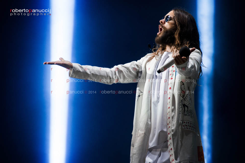 foto concerto Thirty Seconds to Mars - Jared Leto - Rock in Roma 20-06-2014