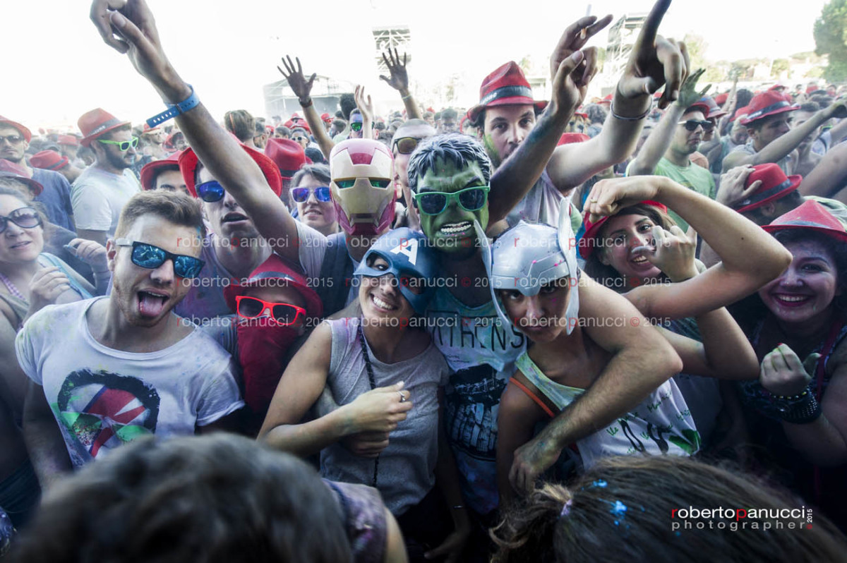 foto Holi Festival Of Colours Roma - Postepay Rock in Roma 11-07-2015