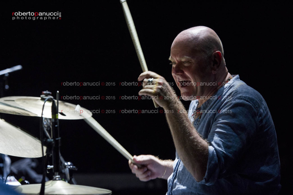 foto concerto Roberto Gatto - Quintorigo - Villa Ada 13-07-2015