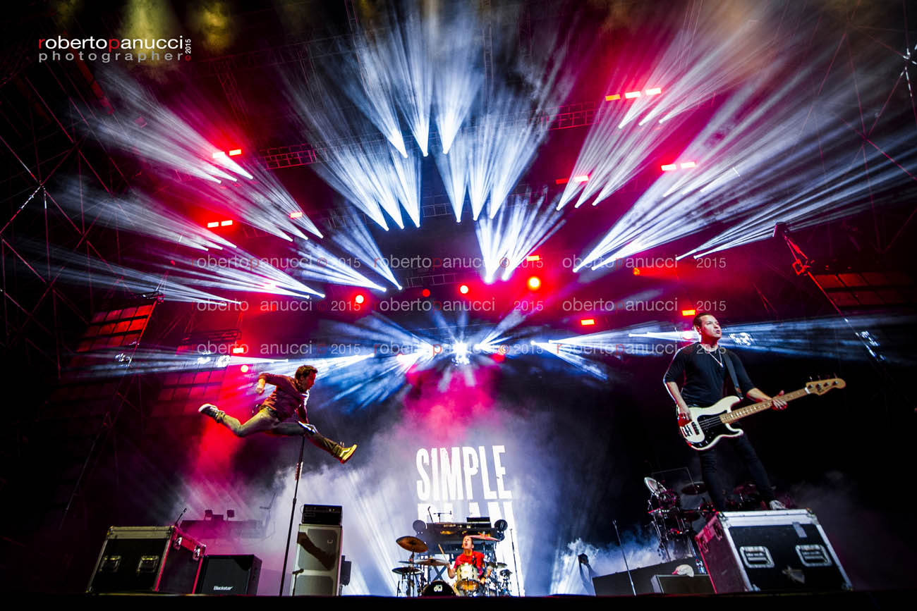 foto concerto Simple Plan - Postepay Rock in Roma 06-09-2015