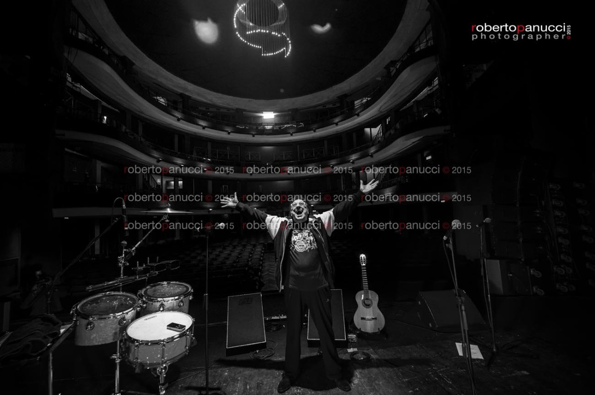 foto soundcheck Tullio De Piscopo - Teatro Quirino 30-12-2015
