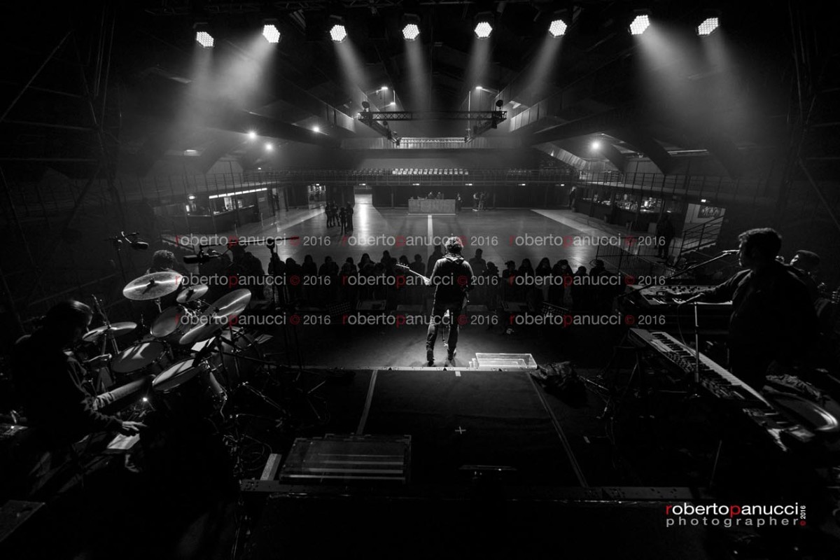 foto soundcheck Max Gazzè Atlantico 19/20-02-2016