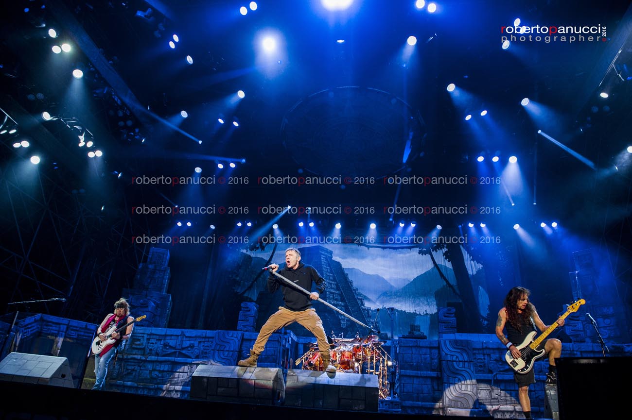 foto concerto Iron Maiden - Postepay Rock in Roma 24-07-2016