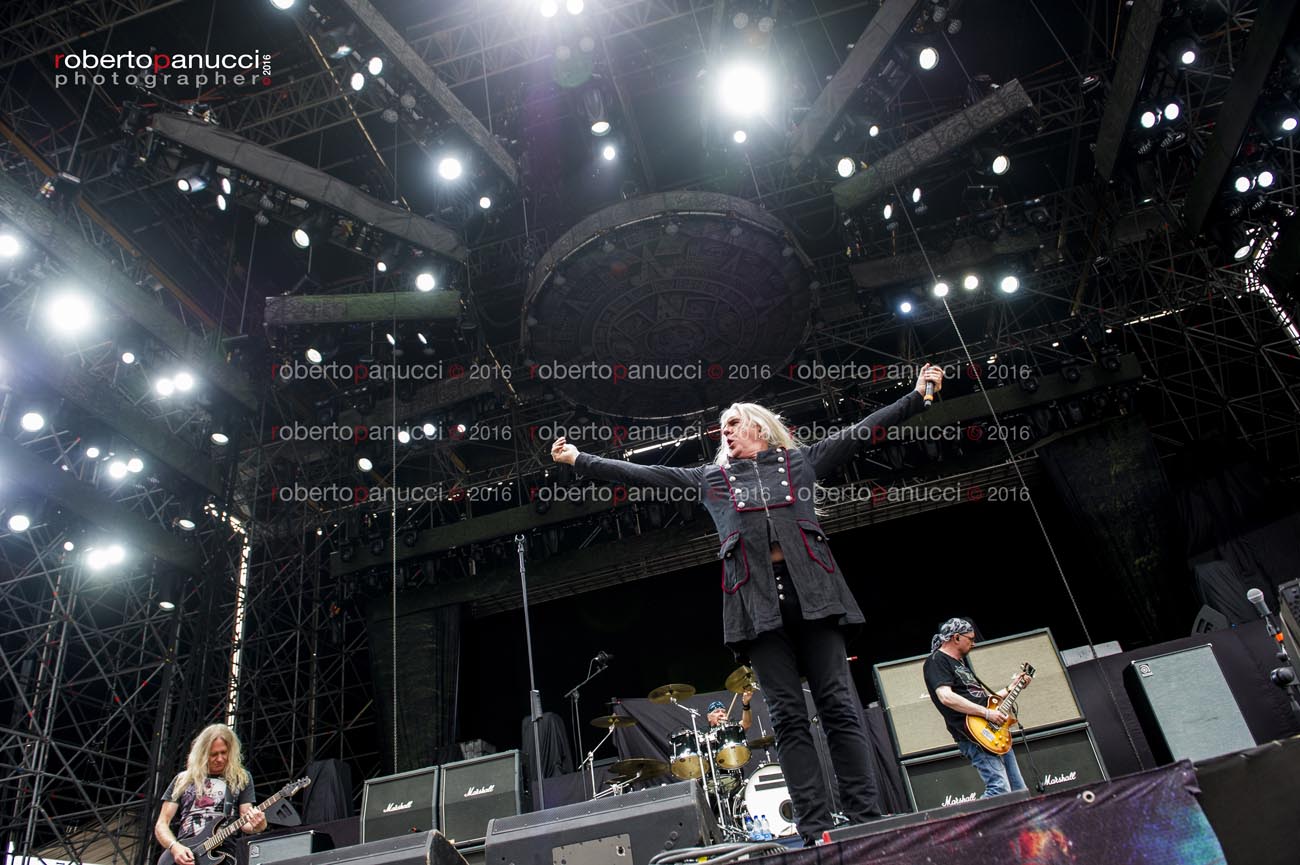 foto concerto Saxon - Postepay Rock in Roma 24-07-2016