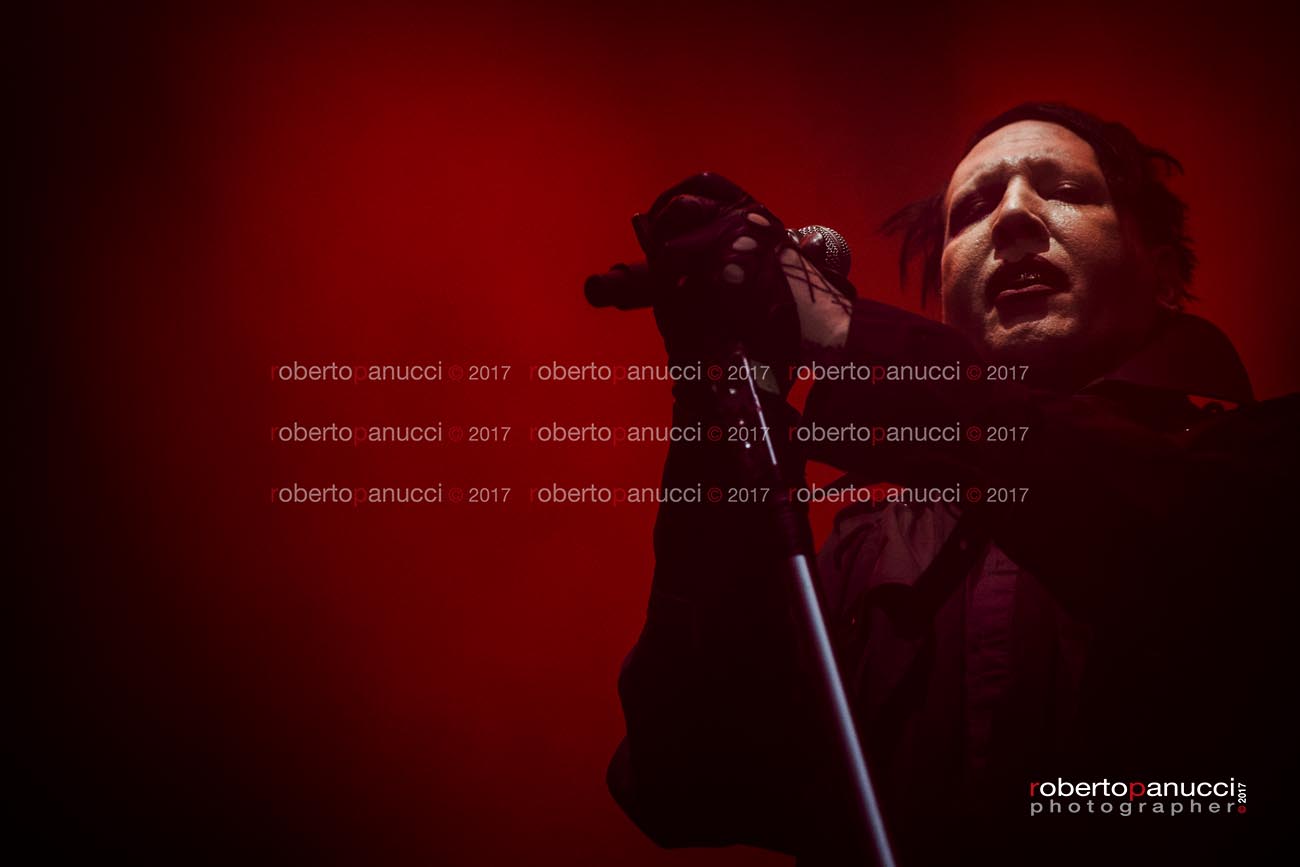 foto concerto Marilyn Manson - Postepay Sound Rock in Roma 25-07-2017
