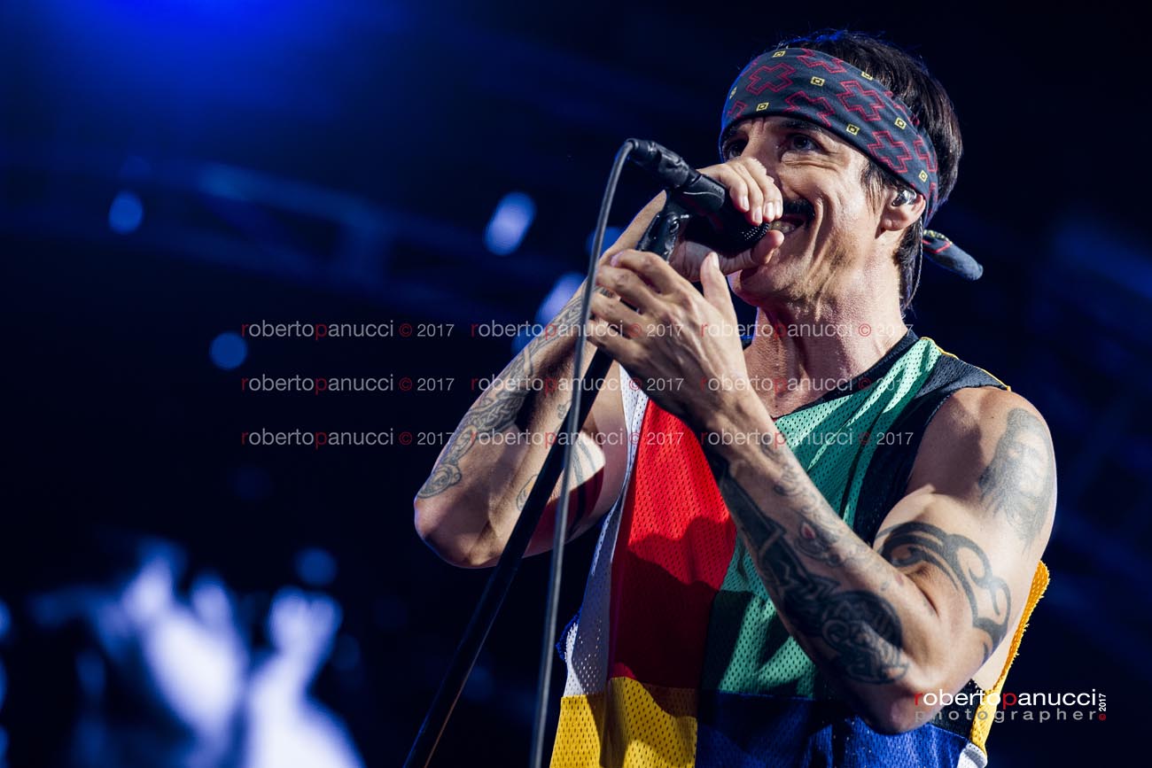 foto concerto RHCP Red Hot Chili Peppers - Postepay Sound Rock in Roma 20-07-2017