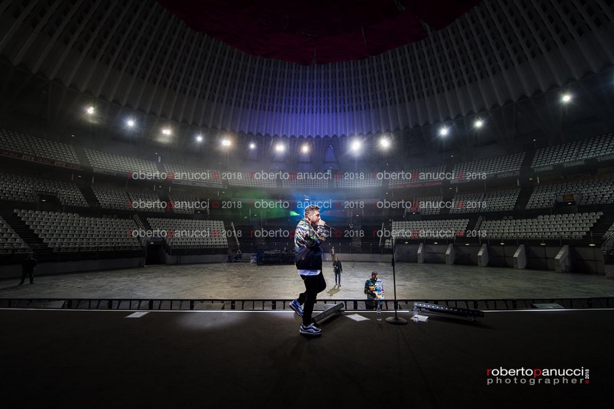foto soundcheck Coez - Palalottomatica 03-04 -02-2018