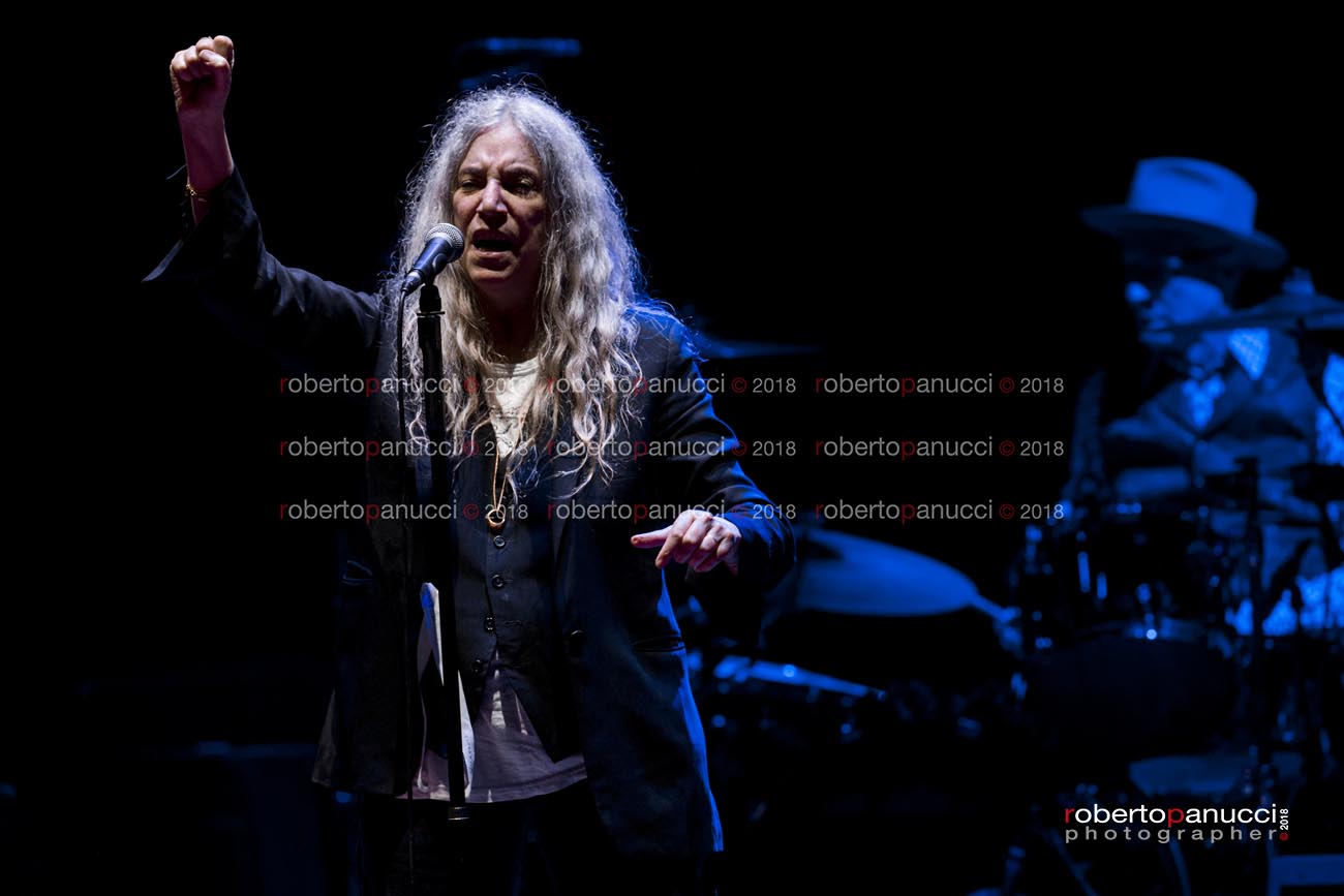 foto concerto Patti Smith - Auditorium Parco della Musica 10-06-2018
