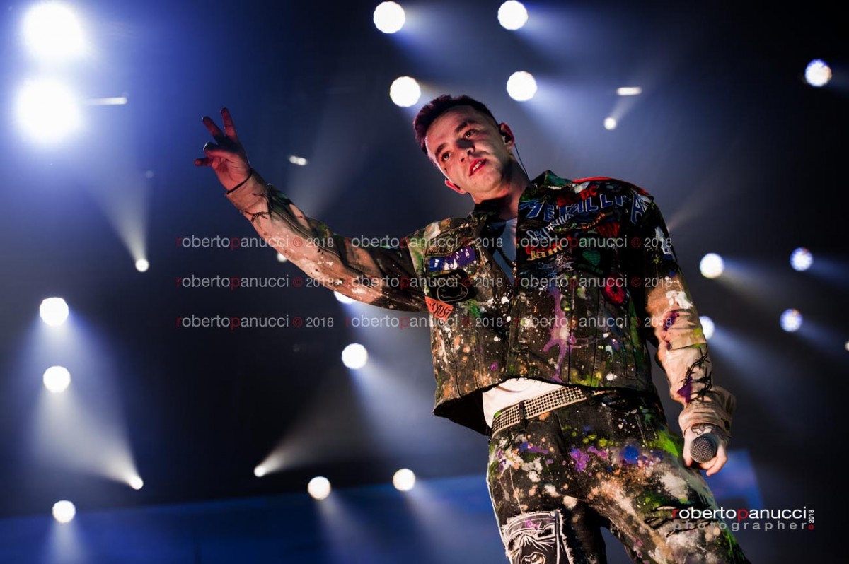 foto concerto Salmo - Palazzo dello Sport di Roma 16-12-2018
