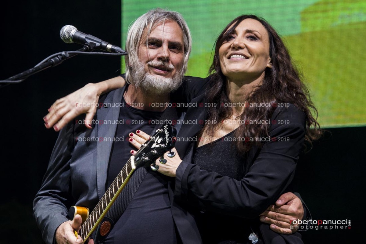foto concerto Marina Rei - Paolo Benvegnu - Earth Day Italia - Terrazza del Pincio 22-04-2019