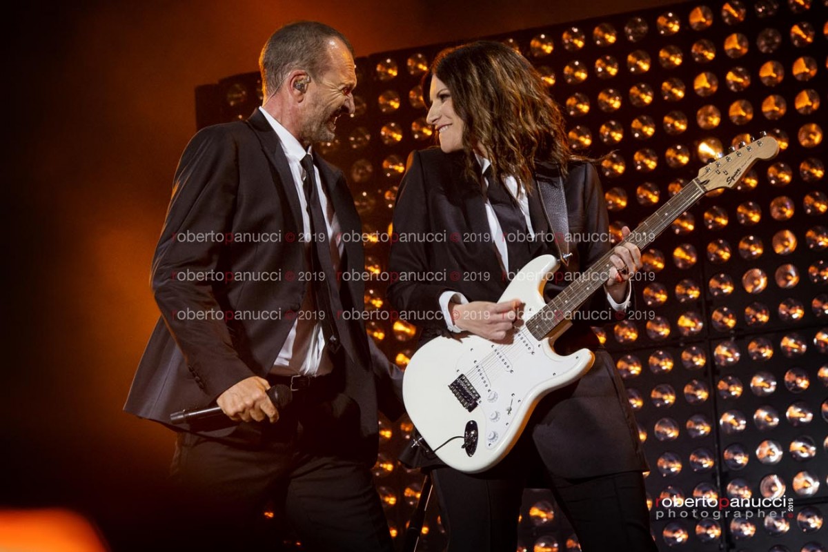 foto concerto Laura Pausini - Biagio Antonacci - Stadio Olimpico 29-06-2019