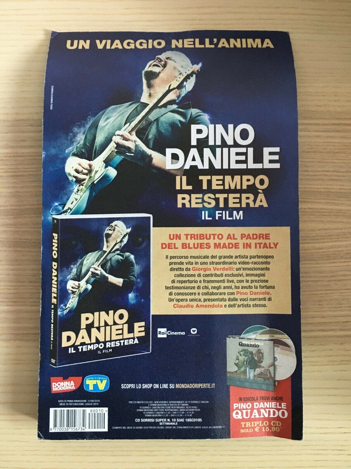 Pino Daniele - Il Tempo Resterà Dvd Roberto Panucci