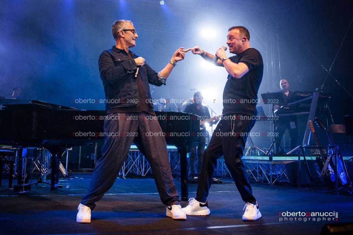 foto concerto Gigi D'Alessio feat Rosario Fiorello - Auditorium Parco della Musica 31-10-2022