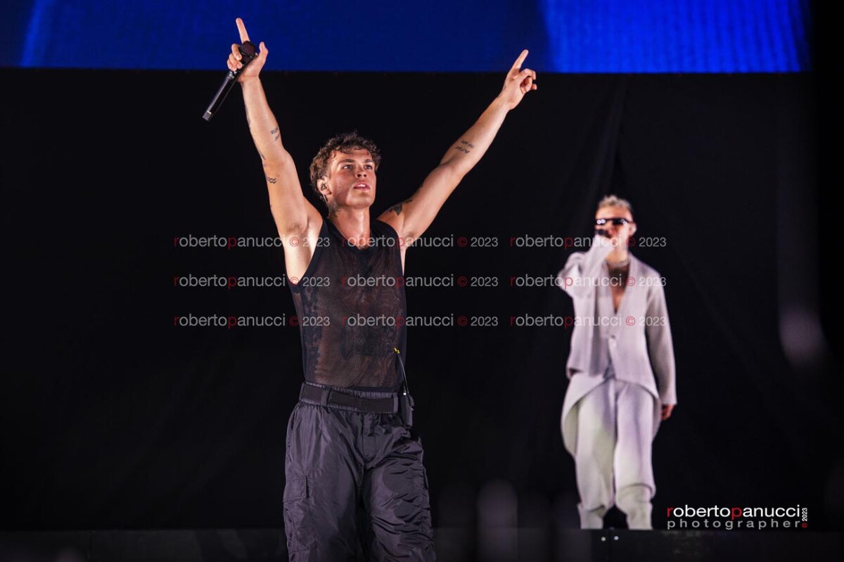 foto concerto Blanco - Lazza - Stadio Olimpico 04-07-2023