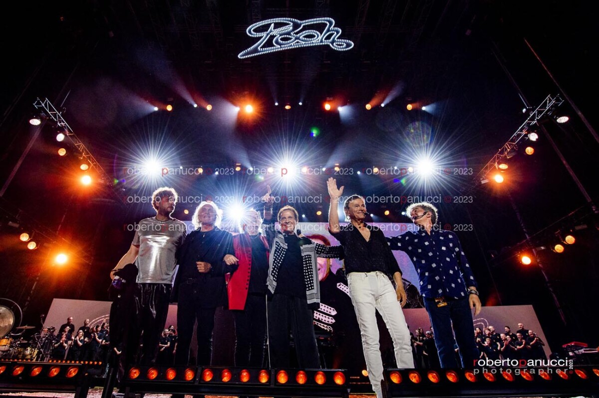 foto concerto Pooh feat Il Volo - Riccardo Fogli - Stadio Olimpico 15-07-2023