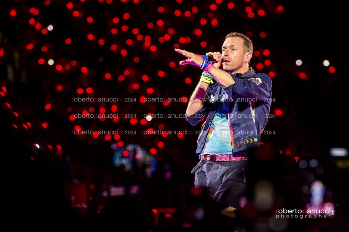foto concerto Coldplay - Stadio Olimpico 12-07-2024